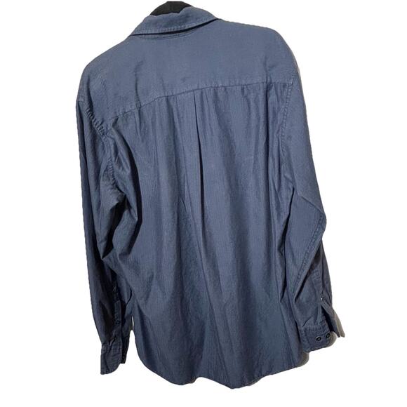 J Crew Men’s Button Down Shirt Sz M Blue 100% Cotton Long Sleeve Soft Casual Fri - Picture 3 of 5